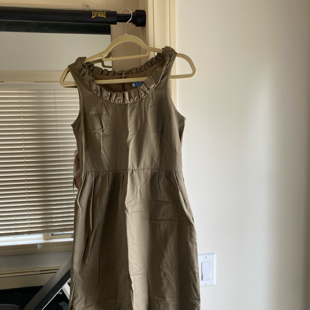 J. Crew Garden Dress in Khaki